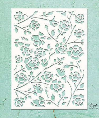 MINTAY - Stencil 6"x8" - Rosebuds