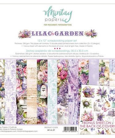 MINTAY - Collezione Lilac Garden, 30x30 cm (12"x12")