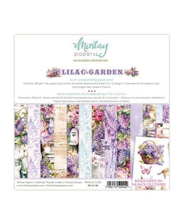 MINTAY - Collezione Lilac Garden, 15x15 cm (6"x6")