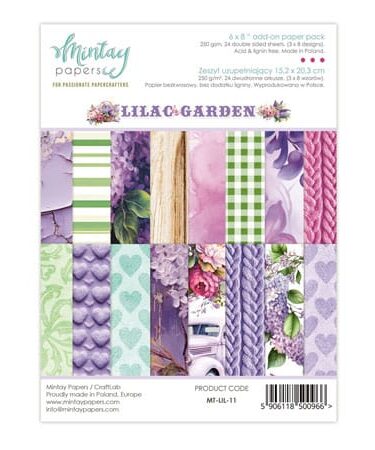 MINTAY - Collezione Lilac Garden, Add-On Paper Pack (6"x8")