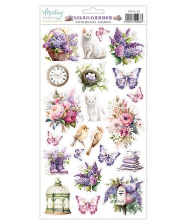 MINTAY - Collezione Lilac Garden, Paper Stickers - Element (6"x12")