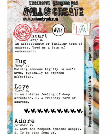 AALL & CREATE - Stamp Set A7 Define Love