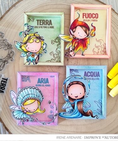 Alternative view of IMPRONTE D'AUTORE  - timbri Elements Fairies ITA