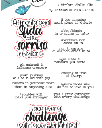 IL NEGOZIO DELLA MAMMA DI CLE - I TIMBRI DELLA CLE – MY 12 TALES OF 2024 - MAGGIO - TIMBRO + FUSTELLE COORDINATE