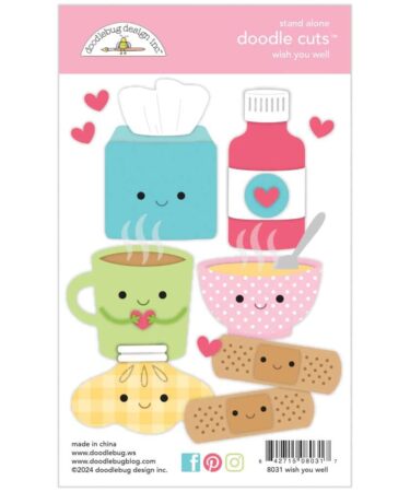 DOODLEBUG DESIGN - Collezione Happy Healing -  wish you well doodle cuts