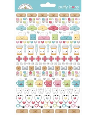 DOODLEBUG DESIGN -  Collezione Happy Healing - happy healing puffy icons stickers