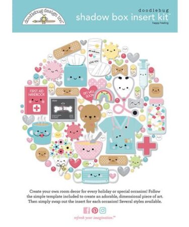 DOODLEBUG DESIGN - Collezione Happy Healing -  happy healing shadow box kit
