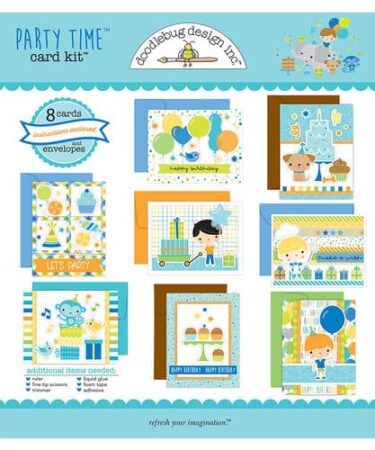 DOODLEBUG DESIGN - Collezione  party time -  party time card kit
