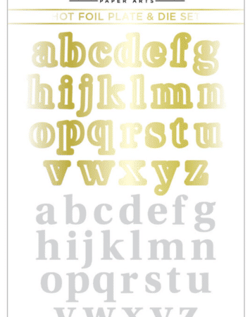 SPELLBINDERS- Glimmer Alphabet Hot Foil Plate & Die Set
