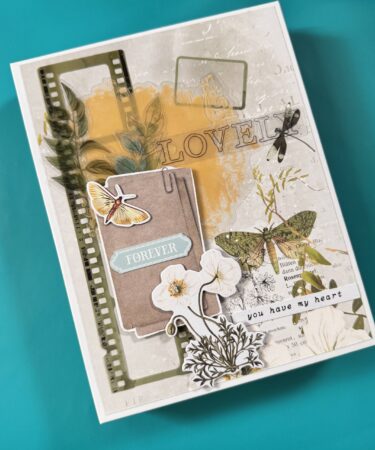 TRI FOLD ALBUM CON LA KRAFTY GARDEN- PRODOTTO CONTENITORE