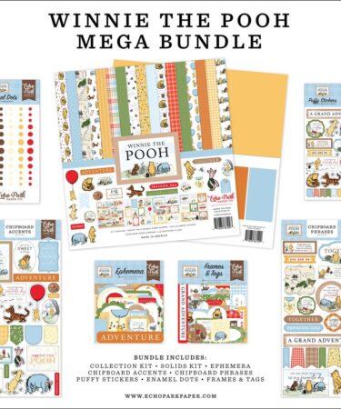 ECHO PARK - Collezione Winnie The Pooh -  Mega Bundle Collection Kit 12"X12"0