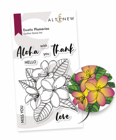 ALTE NEW - Exotic Plumerias Stamp Set