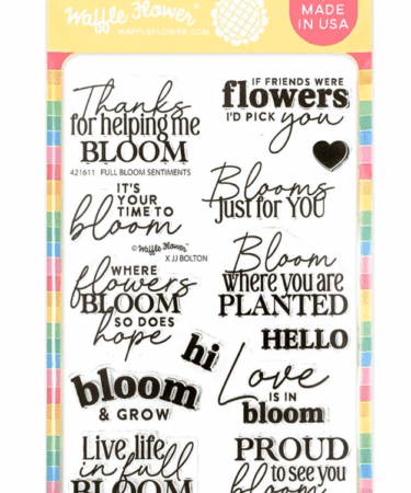 WAFFLE FLWER - Full Bloom Sentiments Stamp Set