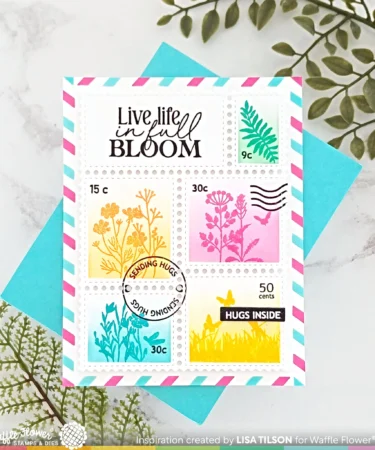 Alternative view of WAFFLE FLWER - Full Bloom Sentiments Stamp Set
