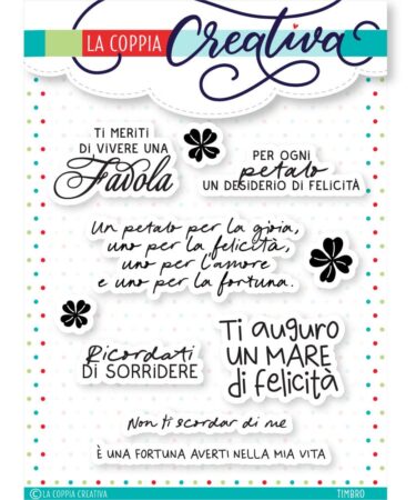 LA COPPIA CREATIVA - set di timbri - Un mare di felicità