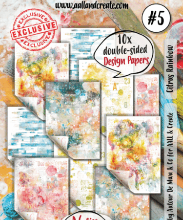 AALL & CREATE - A6 DESIGN PAPER - CITRUS RAINBOW  #05