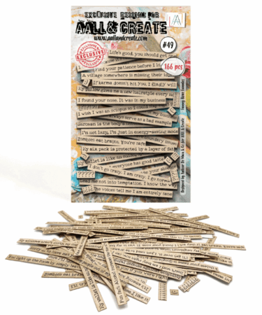 AALL & CREATE - A6 EPHEMERA DIE-CUTS - FUNNY BONE FUNNIES - #49