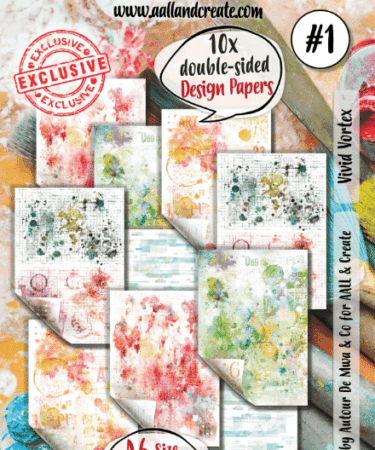 AALL & CREATE - A6 DESIGN PAPER - VIVID VORTEX #01