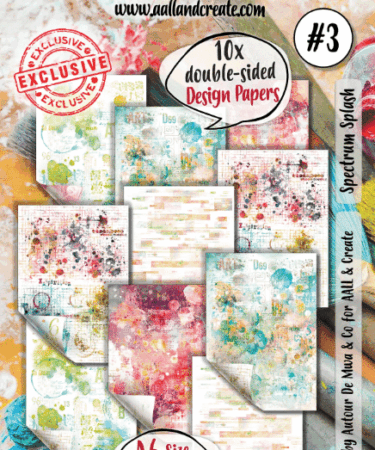 AALL & CREATE - A6 DESIGN PAPER - SPECTRUM SPLASH #03