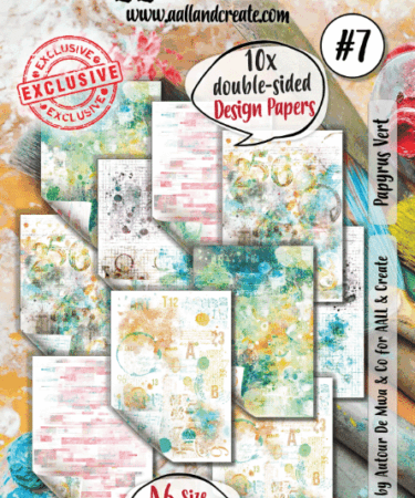 AALL & CREATE - A6 DESIGN PAPER - PAPYRUS VERT #07