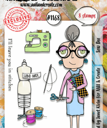 AALL & CREATE - A7 STAMP SET - SEW DEE  #1168