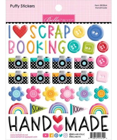 Bella Blvd - Collezione Let's Scrapbook! Puffy Stickers