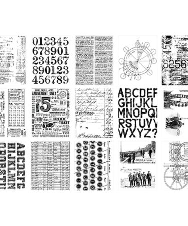 Alternative view of Tim Holtz Idea-ology Collage Paper Archives (30 pezzi)