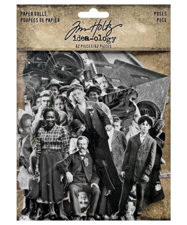 Tim Holtz Idea-ology Paper Doll Poses (62 Pezzi)