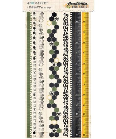 49 and Market - Collezione Academia - Washi Tape Sheet Set