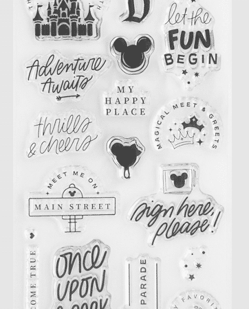 LORA BAILORA - timbro in silicone 11x21 cm  -ONCE UPON A PARK