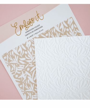 LORA BAILORA - Carpeta de embossing 6"x 8,25" OLIVO