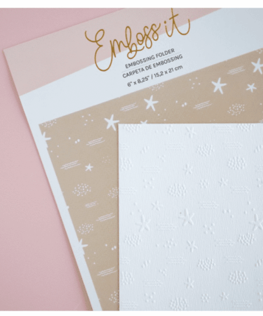 LORA BAILORA - Carpeta de embossing 6"x 8,25" OCÉANO