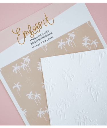 LORA BAILORA - Carpeta de embossing 6"x 8,25" PALM BEACH