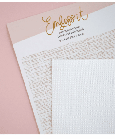 LORA BAILORA - Carpeta de embossing 6"x 8,25" TEJIDO