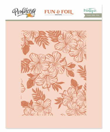 MINTOPIA - Collezione Pensacola - Placa Hot Foil&Fun fondo hibiscus