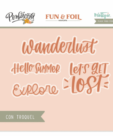 MINTOPIA - Collezione Pensacola - Placa Hot Foil&Fun Palabras INGLÉS