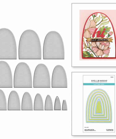 SPELLBINDERS ARCH LABELS AND TAG ETCHED DIES FROM THE SEALED 3D BOTANICAL COLLECTION