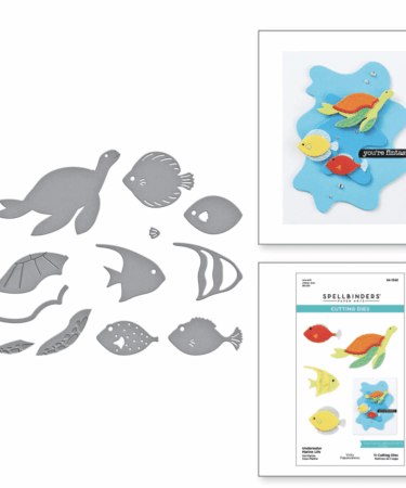 SPELLBINDERS UNDERWATER MARINE LIFE ETCHED DIES FROM THE TUNNEL SCAPES COLLECTION BY VICKY PAPAIOANNOU