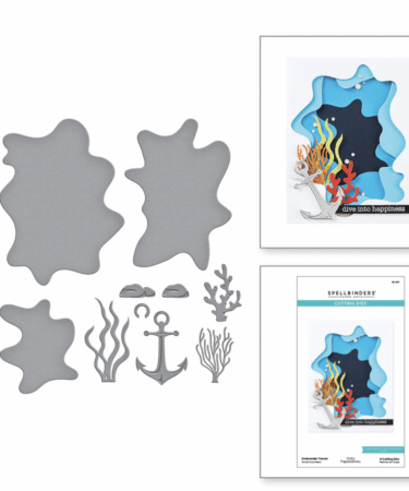 SPELLBINDERS UNDERWATER TUNNEL ETCHED DIES FROM THE TUNNEL SCAPES COLLECTION BY VICKY PAPAIOANNOU