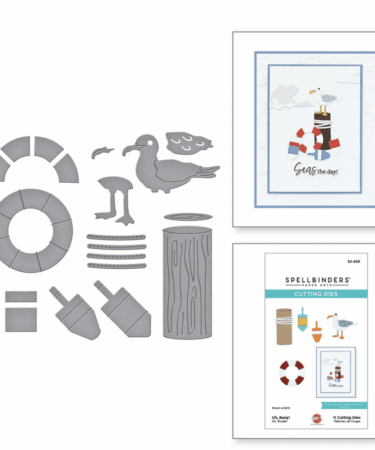 SPELLBINDERS OH, BUOY! ETCHED DIES FROM THE FAIR WINDS COLLECTION BY DAWN WOLESLAGLE