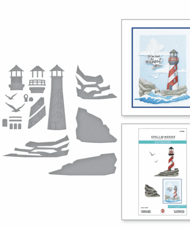 SPELLBINDERS  GUIDING LIGHT ETCHED DIES FROM THE FAIR WINDS COLLECTION BY DAWN WOLESLAGLE