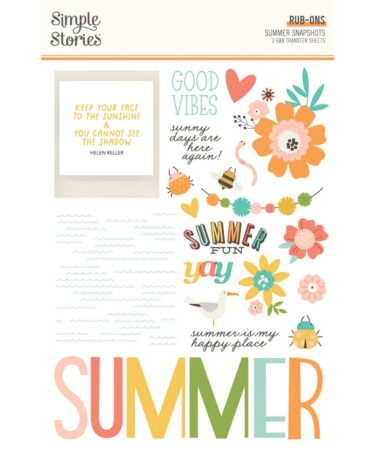SIMPLE STORIES - COLLEZIONE SUMMER SNAPSHOTS - RUB ONS