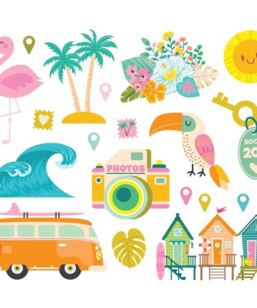 Alternative view of SIMPLE STORIES - COLLEZIONE JUST BEACHY -  BIG BITS & PIECES