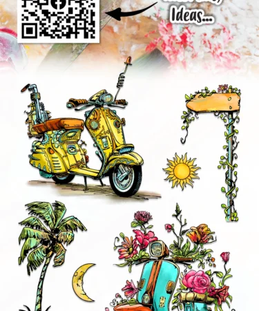 Alternative view of Aall and Create Stamp Set A6 Beach Bikers - 1185