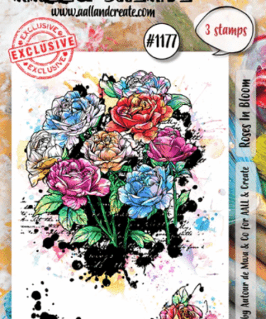 Aall and Create Stamp Set A7 Roses In Bloom -  1177