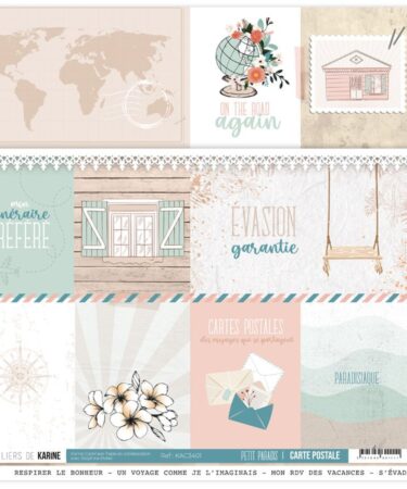 Les Ateliers de Karine - Collezione Carte Postale - Carte Postale 1 - Petit paradis