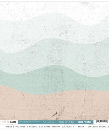 Les Ateliers de Karine - Collezione Carte Postale - Carte Postale 4 - Surfer sur la vague