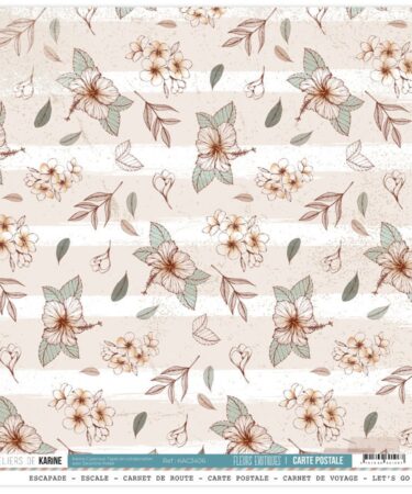 Les Ateliers de Karine - Collezione Carte Postale - Carte Postale 6 - Fleurs exotiques