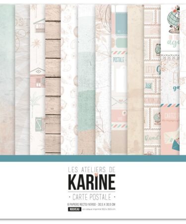 Les Ateliers de Karine - Collezione Carte Postale-  collection kit