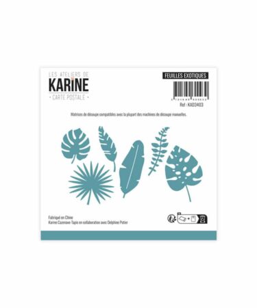 Les Ateliers de Karine - Collezione Carte Postale -Dies Feuilles exotiques